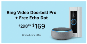 Ring Video Doorbell Pro with Echo Dot image